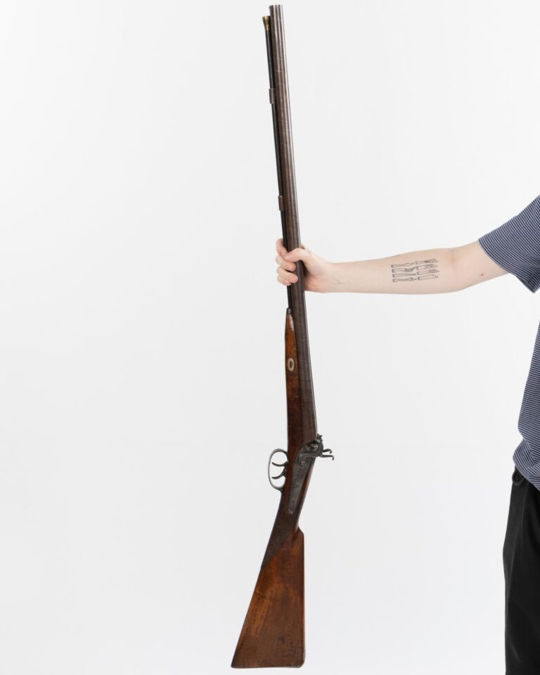 'W Fisher' Percussion Cap Double Barrel Shotgun