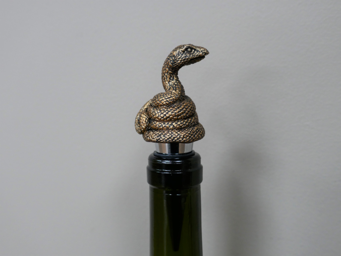 Snake Topped Wine Stopper