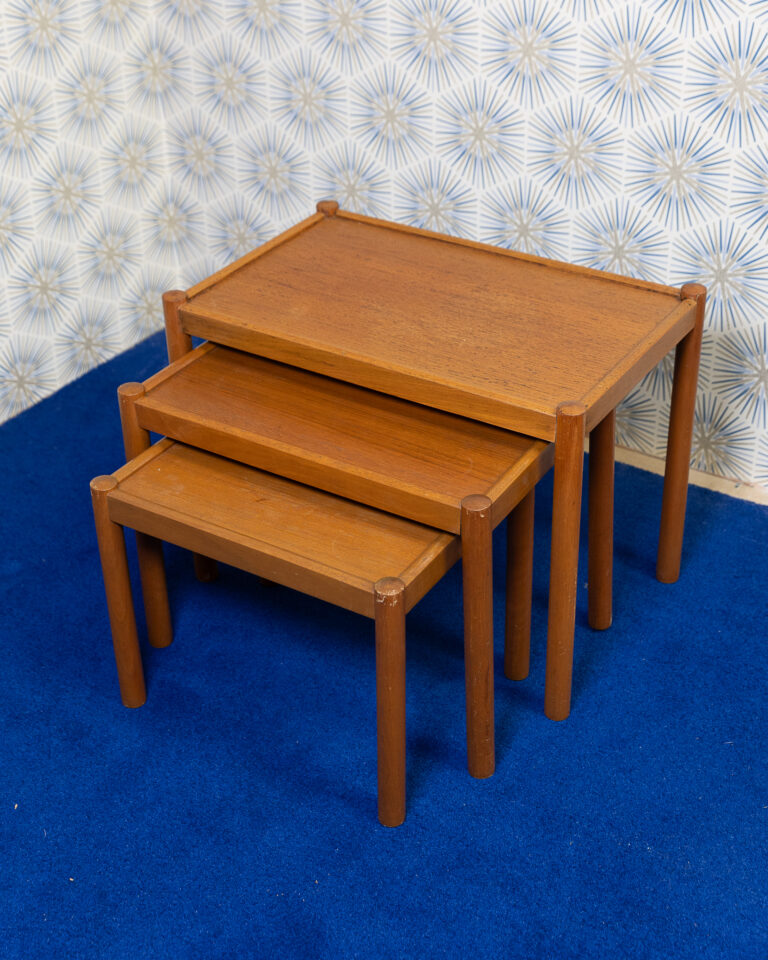 Mid Century Teak Nesting Tables