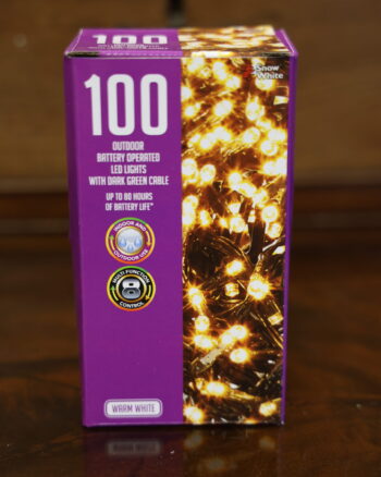 100 LED Christmas Lights – Warm White