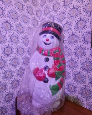 1980s Blow-mould Snowman Decoration