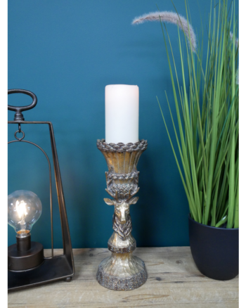 Gold Stag Candlestick