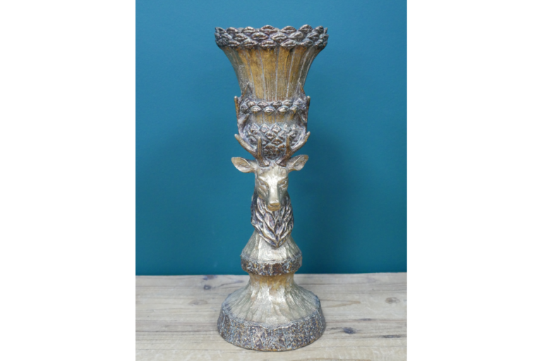 Gold Stag Candlestick