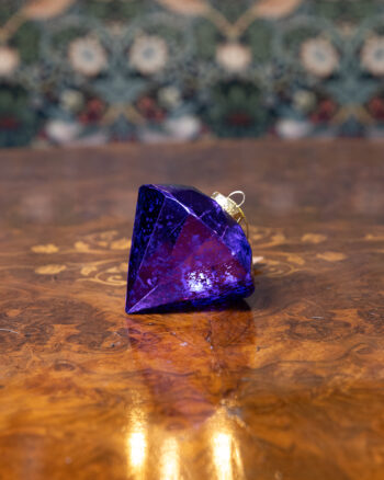 Diamond Bauble – Purple 12cm