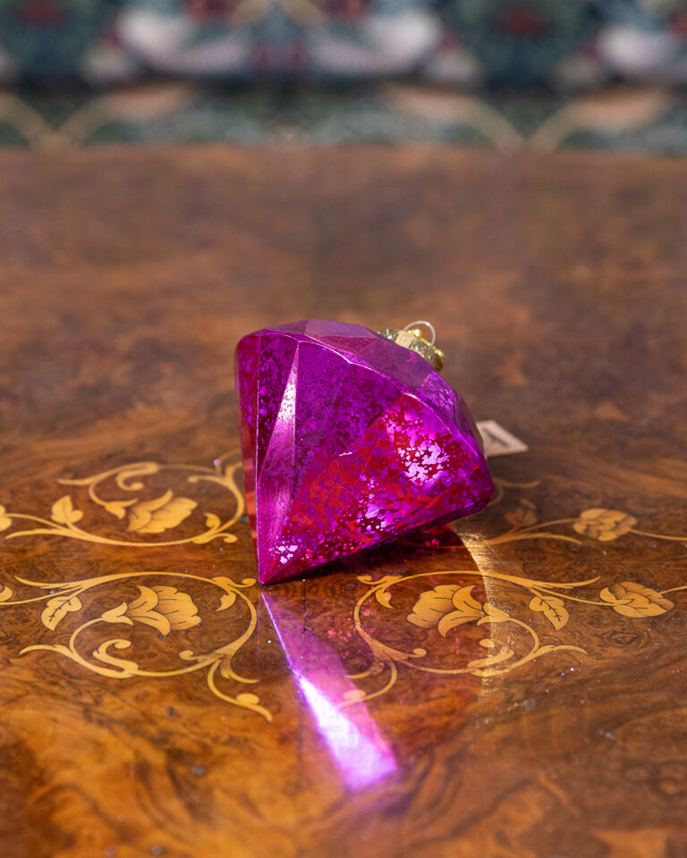 Diamond Bauble - Pink 12cm