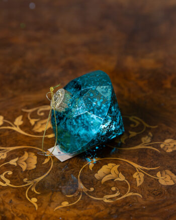 Diamond Bauble – Aqua 12cm