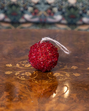 Decorative Crystal Tree Bauble – Red