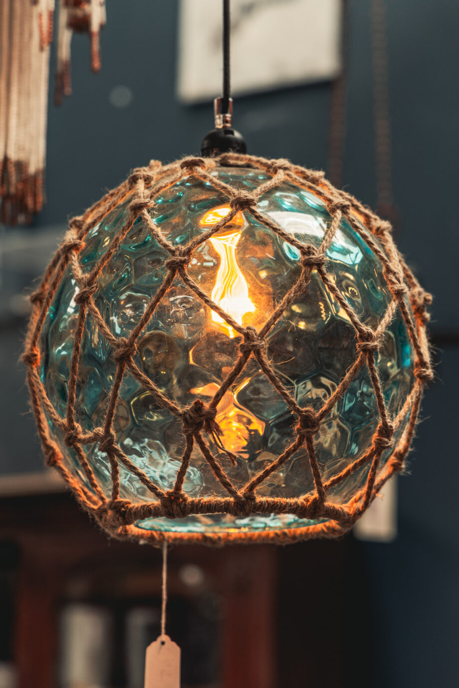Glass Fishing Float Ceiling Light - On The Square Emporium