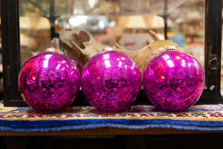 Large Mercury Effective Plastic Bauble 15cm (Pink) Set of 3