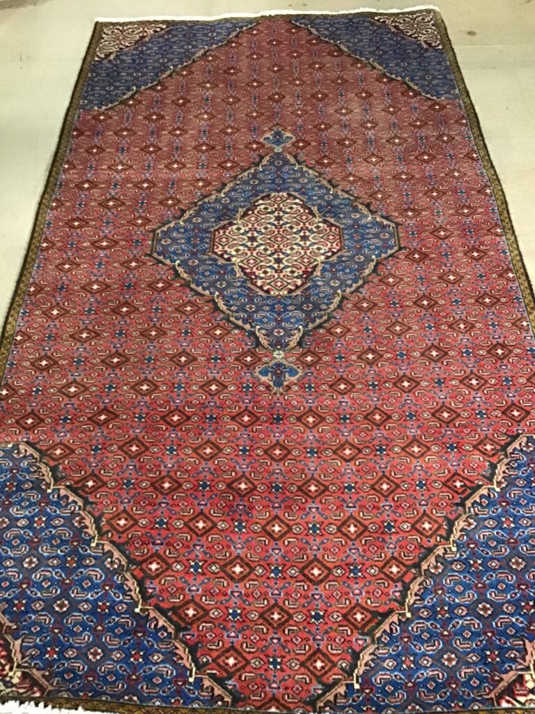 NV16 Red Ground Kurdish Rug