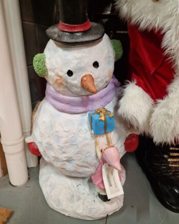 Large Resin Snowman Statue