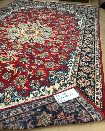 DC30 Red & Blue Ground Persian Nasrabad Rug
