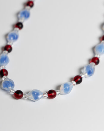 JL114 Vintage Glass Bead Necklace