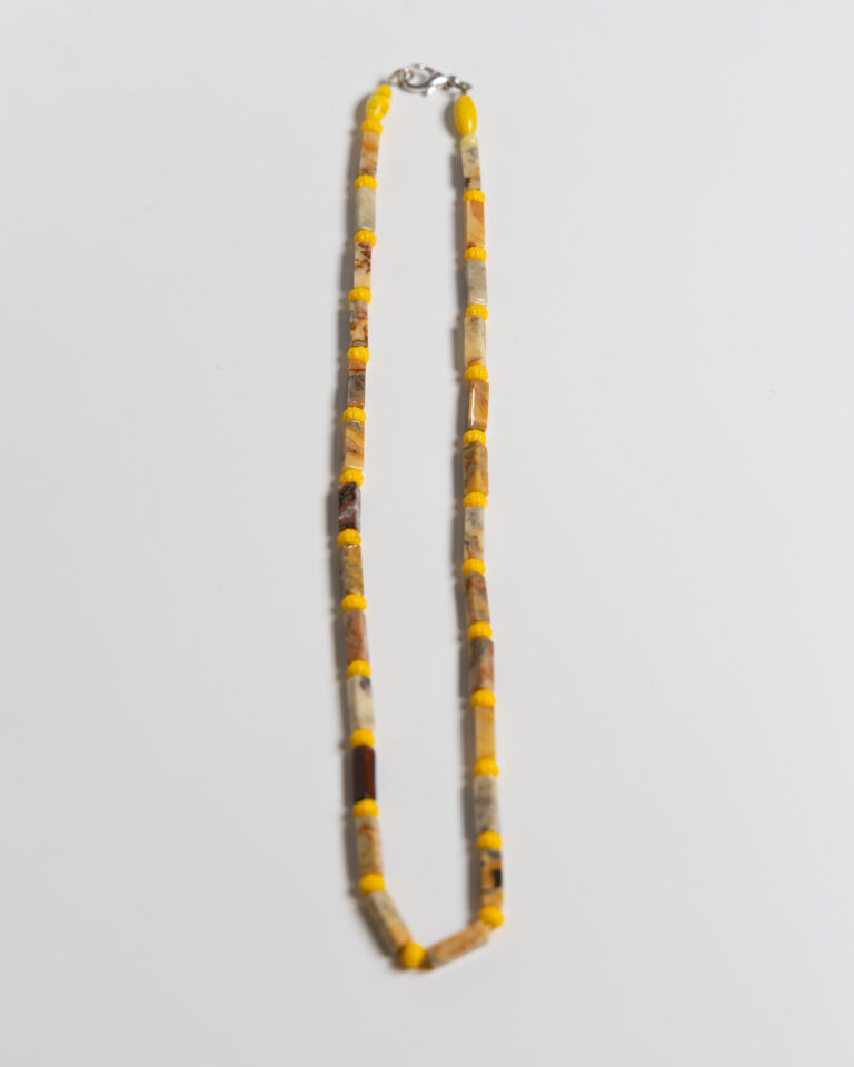 JL106 Vintage Stone Bead Necklace