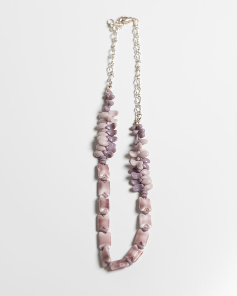 JL104 Vintage Purple Bead Necklace