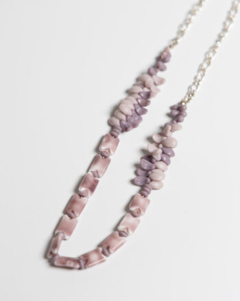 JL104 Vintage Purple Bead Necklace