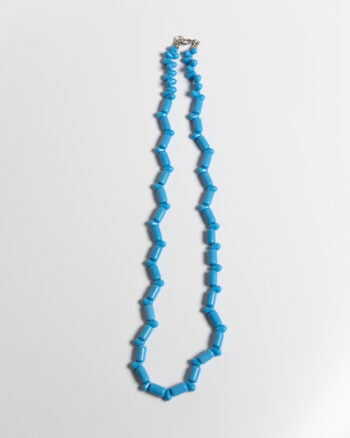 JL088 Vintage Blue Bead Necklace