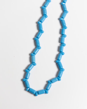 JL088 Vintage Blue Bead Necklace