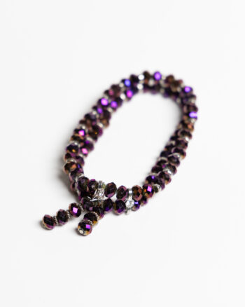 JL127 Vintage Purple Bead Bracelet