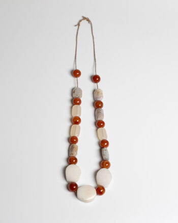 JL113 Vintage Stone Bead Necklace