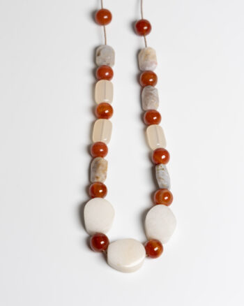 JL113 Vintage Stone Bead Necklace
