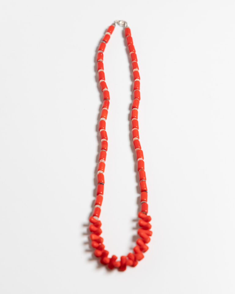 JL055 Vintage Red Bead Necklace