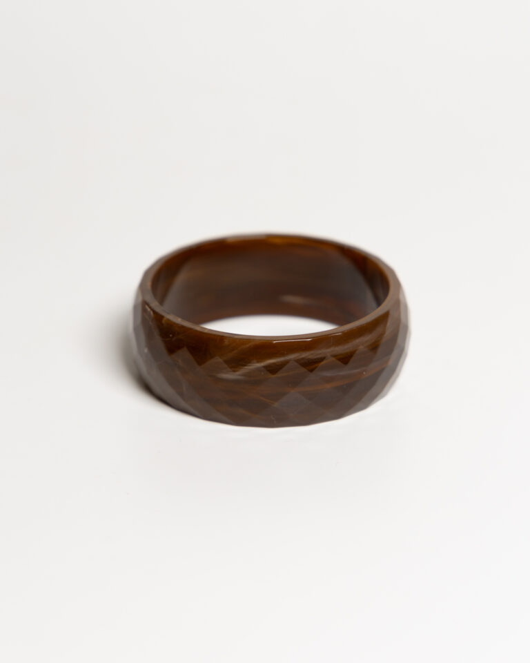 JL047 Vintage Brown Lucite Bangle