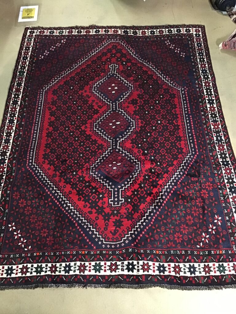 NV08 Red Ground Persian Qashqai Carpet