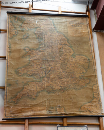 Large Antique Map of England & Wales