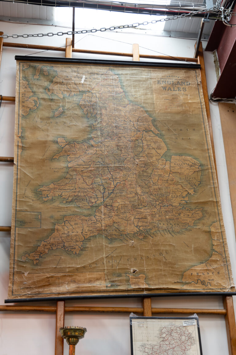 Large Antique Map of England & Wales