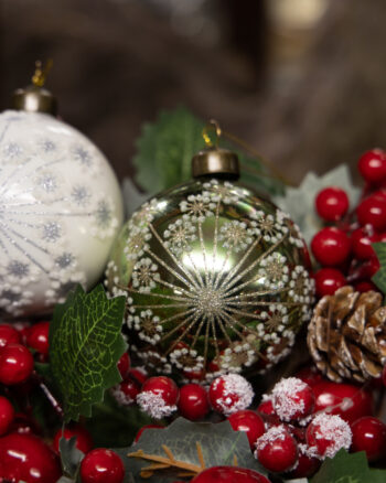 Sage Lace Bauble Ivory