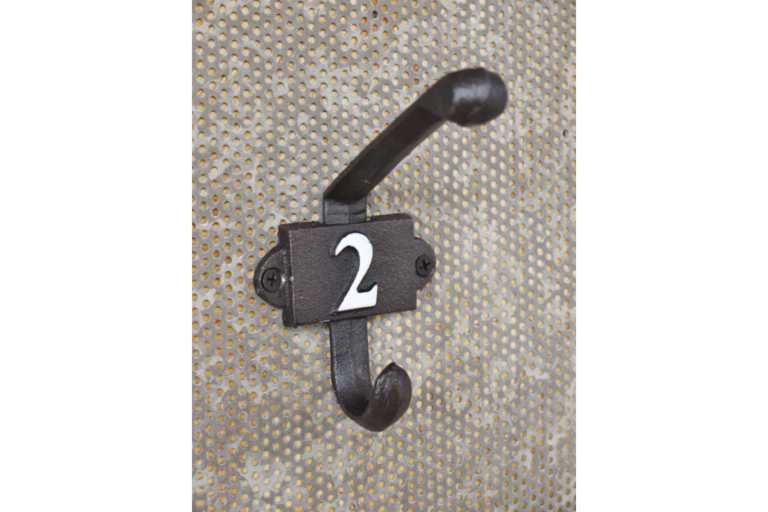 Cast Iron Number 2 Coat Hook