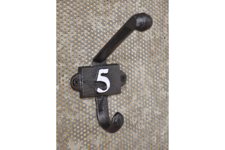 Cast Iron Number 5 Coat Hook