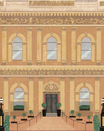 PaddyDraws A4 Print – Merchant Hotel, Belfast