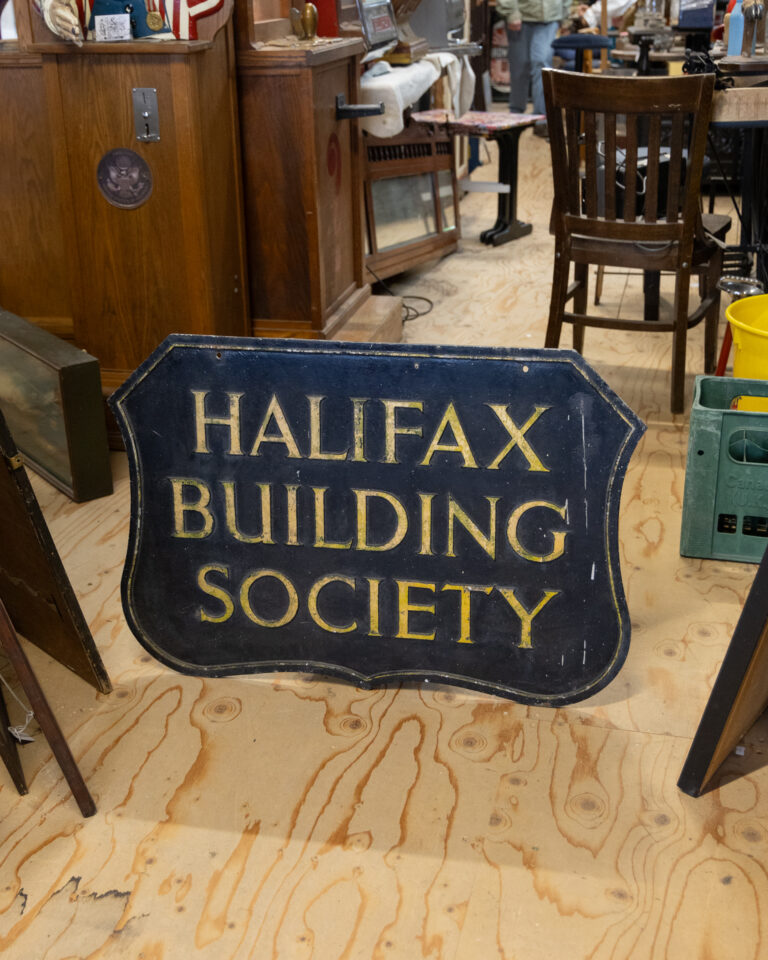 Large Cast Iron Halifax Building Society Hang-sign