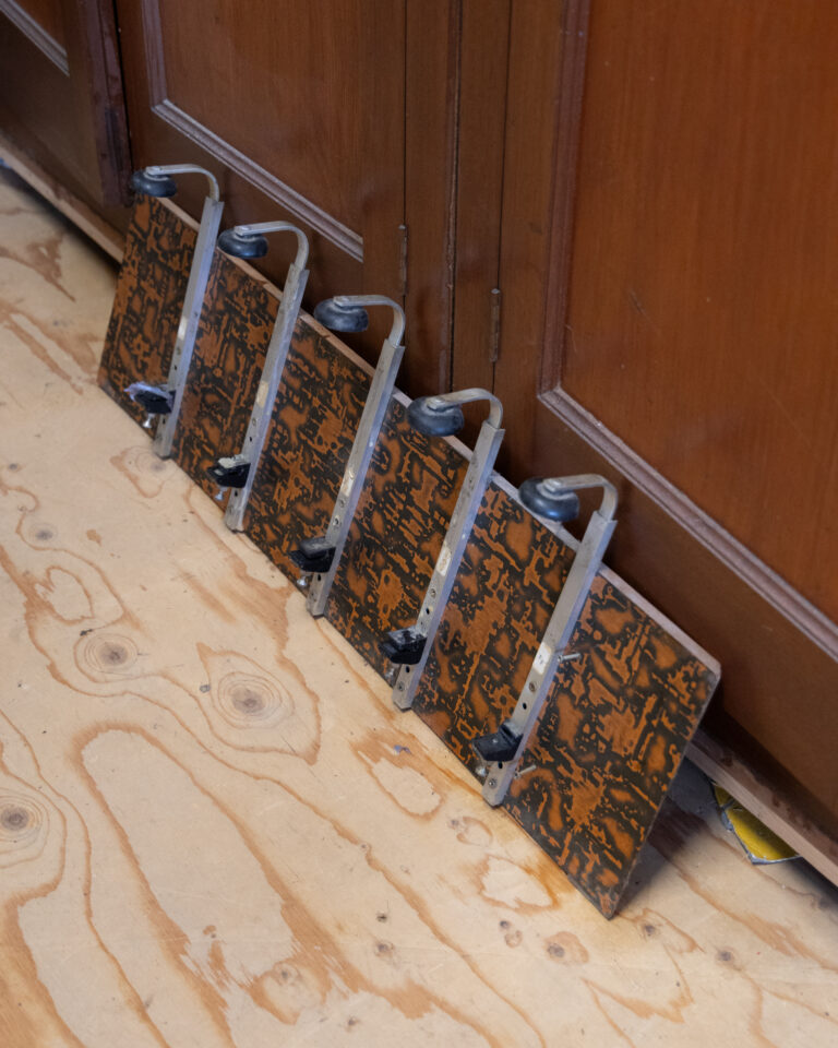 Mid Century Copper Rack of 5 Optics [w810]