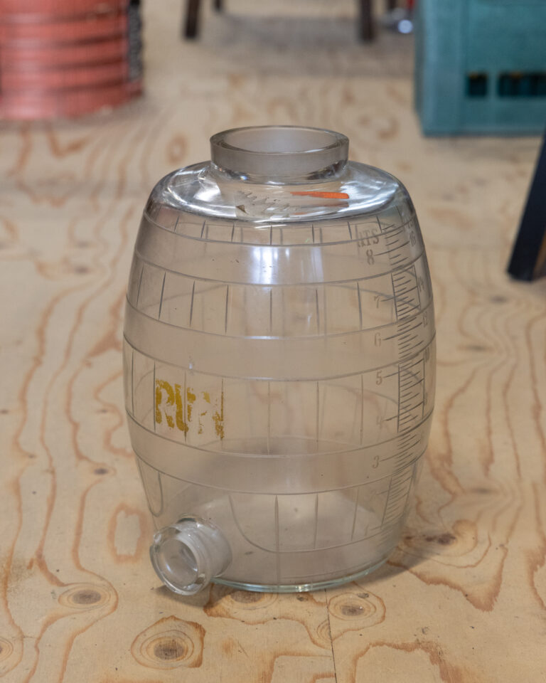 Hand Etched Rum Decanter [w806]