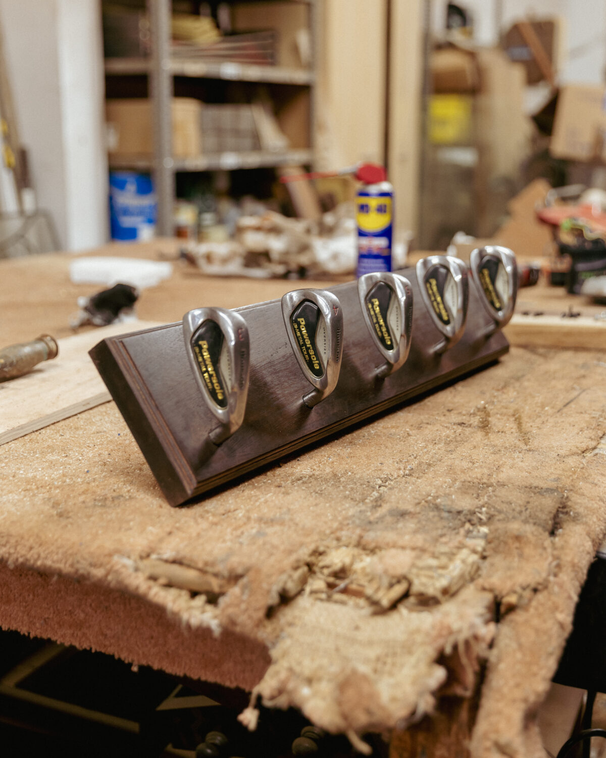 Repurposed Golf Club Coat Rack On The Square Emporium