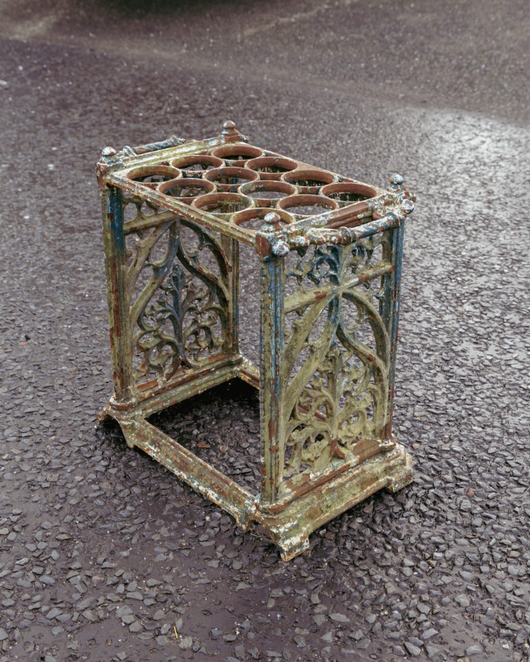 Original Victorian Coalbrookdale Cast Iron Umbrella / Stick Stand