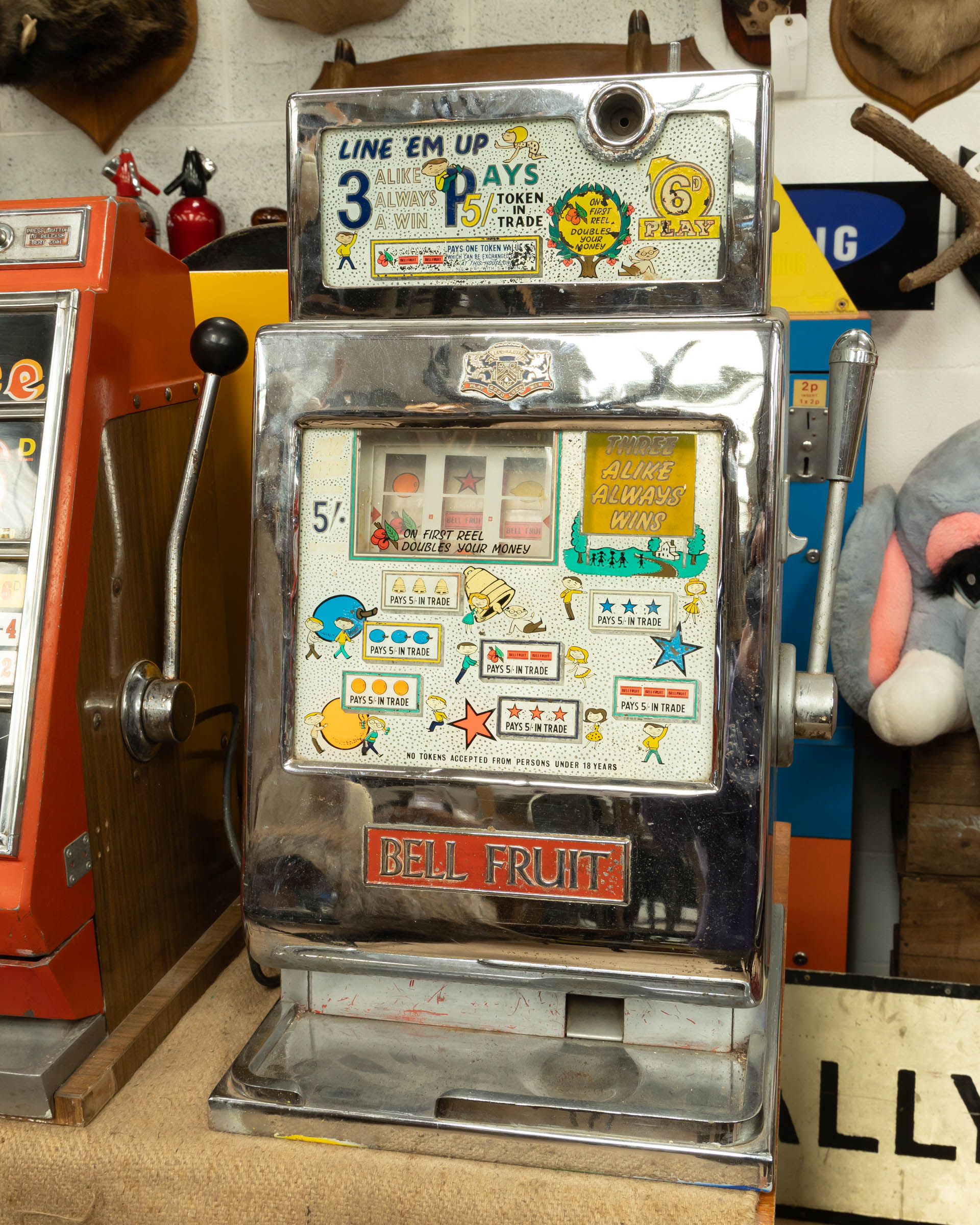 Bell Fruit One-Arm Bandit Slot Machine