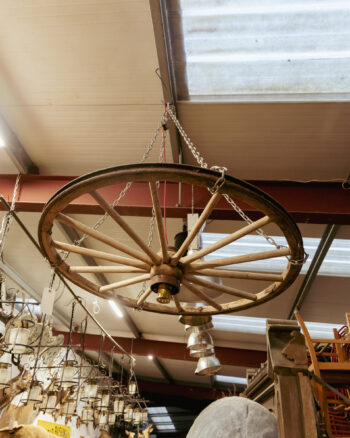 Wagon Wheel Ceiling Light