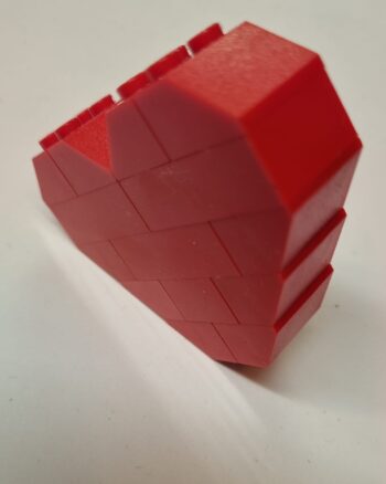 Red Lego Valentines Heart