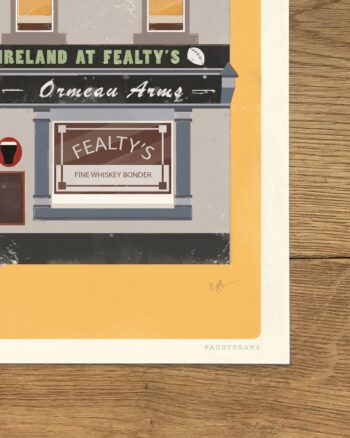 PaddyDraws A4 Print – Fealty’s Pub