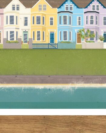 PaddyDraws Print – Ballyholme Esplanade