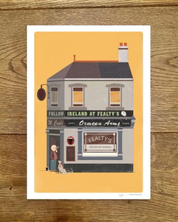 PaddyDraws A4 Print – Fealty’s Pub