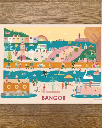 PaddyDraws A3 Print – Bangor