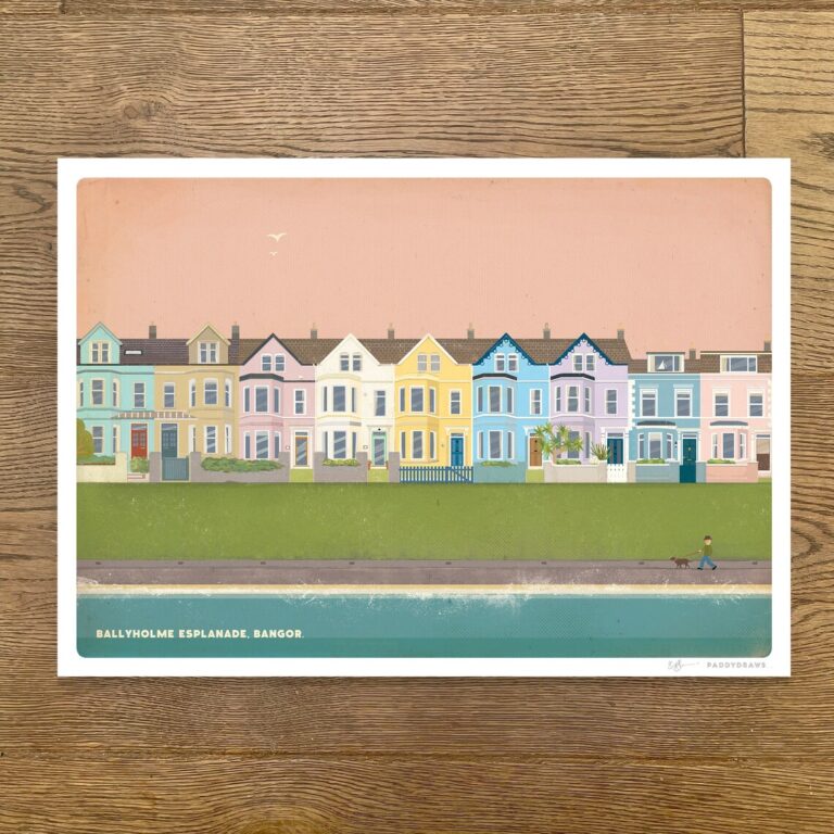 PaddyDraws Print - Ballyholme Esplanade