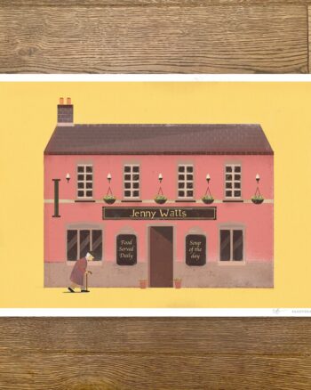 PaddyDraws A4 Print – Jenny Watts Pub