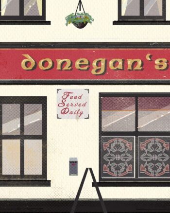 PaddyDraws A4 Print – Donegan’s Pub