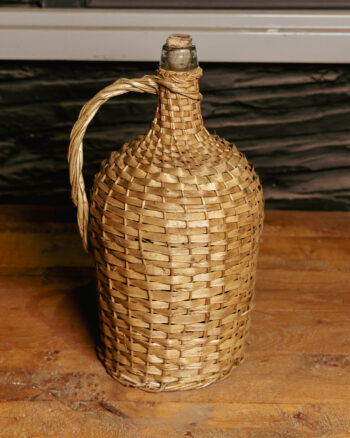 GB074 Wicker Demijohn Wine Bottle